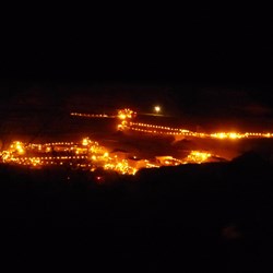 Night view of Tom Price mine from Mt Nameless