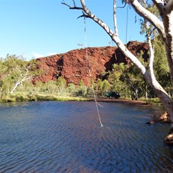 Kalgan Waterhole.  We are on the far side