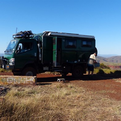 On top of Mount Sheila