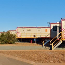 Miners' accommodation at the C/P