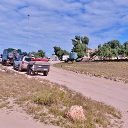 Ningaloo Homestead - lining up to pay