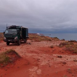 Looking back at the salt loading facility