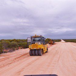 Road work on Useless Loop Road