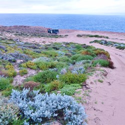 Our first campsite on the cliffs at Steep Point