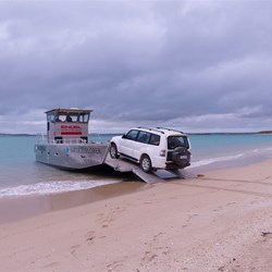 These people were off to Dirk Hartog Is by barge