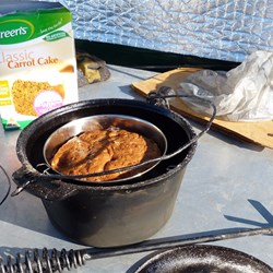 A carrot cake cooked in the ozpig