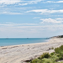 White sand at Bottle Beach
