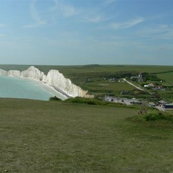 Chalk downs, Birling Gap and the Seven Sisters