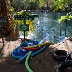 One of the swimming areas at Adels Grove