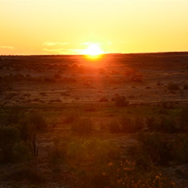 The start of another perfect day at Mungeranie