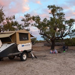 Set up again on the Cooper at the Dig Tree Site