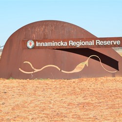 Innamincka Regional Reserve Boundary Sign