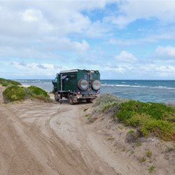 Our coastal track campsite
