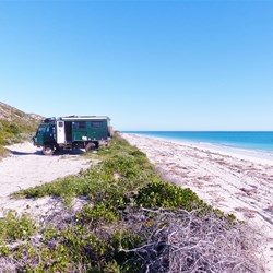 Camped on the coast at Jurien Bay