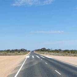 Emergency air strip on the Eyre Highway