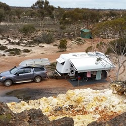 camping at the Breakaways
