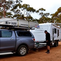 stopped at Woodlands rest area