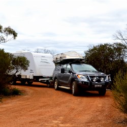 driving into Disappointment Rock from the main road