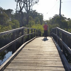 bridge on the walk into Walpole 