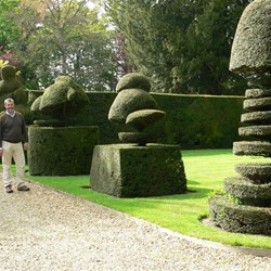 Rob pretending to be topiary.