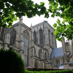 View from the garden - York Minster right next door.