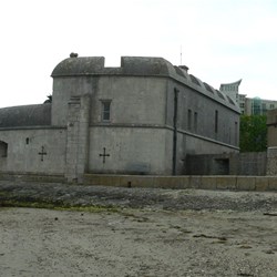 Sturdy Portland Castle - more a fort than a castle.