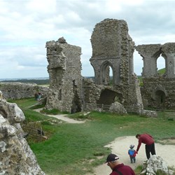 The splendid ruins of Corfe castle