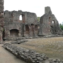 Remains of the kitchen, Raglan Castle
