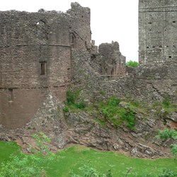 One of the 3 towers at Goodrich Castle.