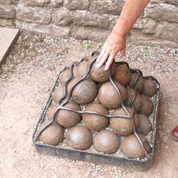 Civil war cannonballs found at Goodrich Castle