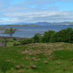 Diminutive Stalker Castle in its idyllic setting.