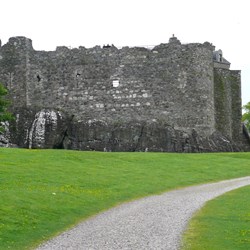 This castle really was built on solid rock.