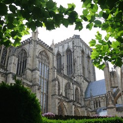 View from the garden, York Minster is right next door.