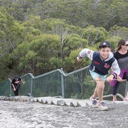 The final ascent of Mt Frankland