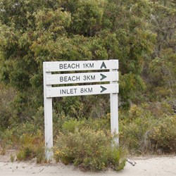 The sign that led us to the Inlet