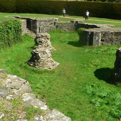 Remains of an old crypt to the Abbey