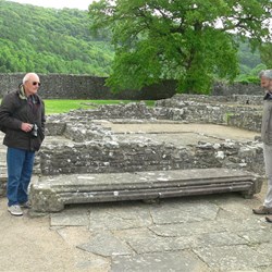 A massive mantelpiece.