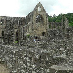They abbey among the many buildings that housed the colony of monks.