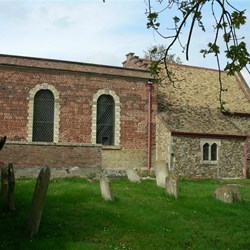 The varied architectural styles of All Saints, Connington