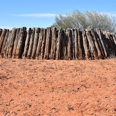 This old wooden structure was once used as a water tank at Birthday Hut
