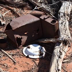 Old items used by the Sheep Musterers slowly rusting away