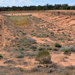 These old dams were constructed using horse and bullock teams