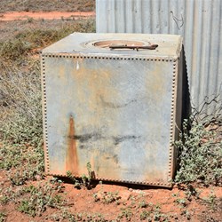 Old water tank at Birthday Hut