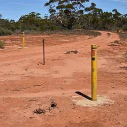 Survey points at Birthday Hut