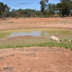 This was the only dam that had any water in it