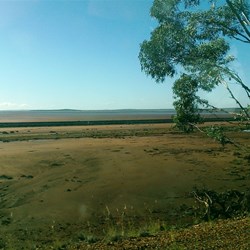 Lake Cowan on the road to Norseman.