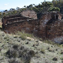 Old ruins of the former Office and Residence of Captain Dunstan.