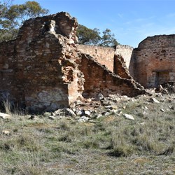 Old ruins of the former Office and Residence of Captain Dunstan.