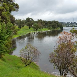 unpowered end of the park was empty