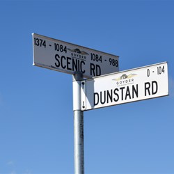 All roads in the area are well signposted